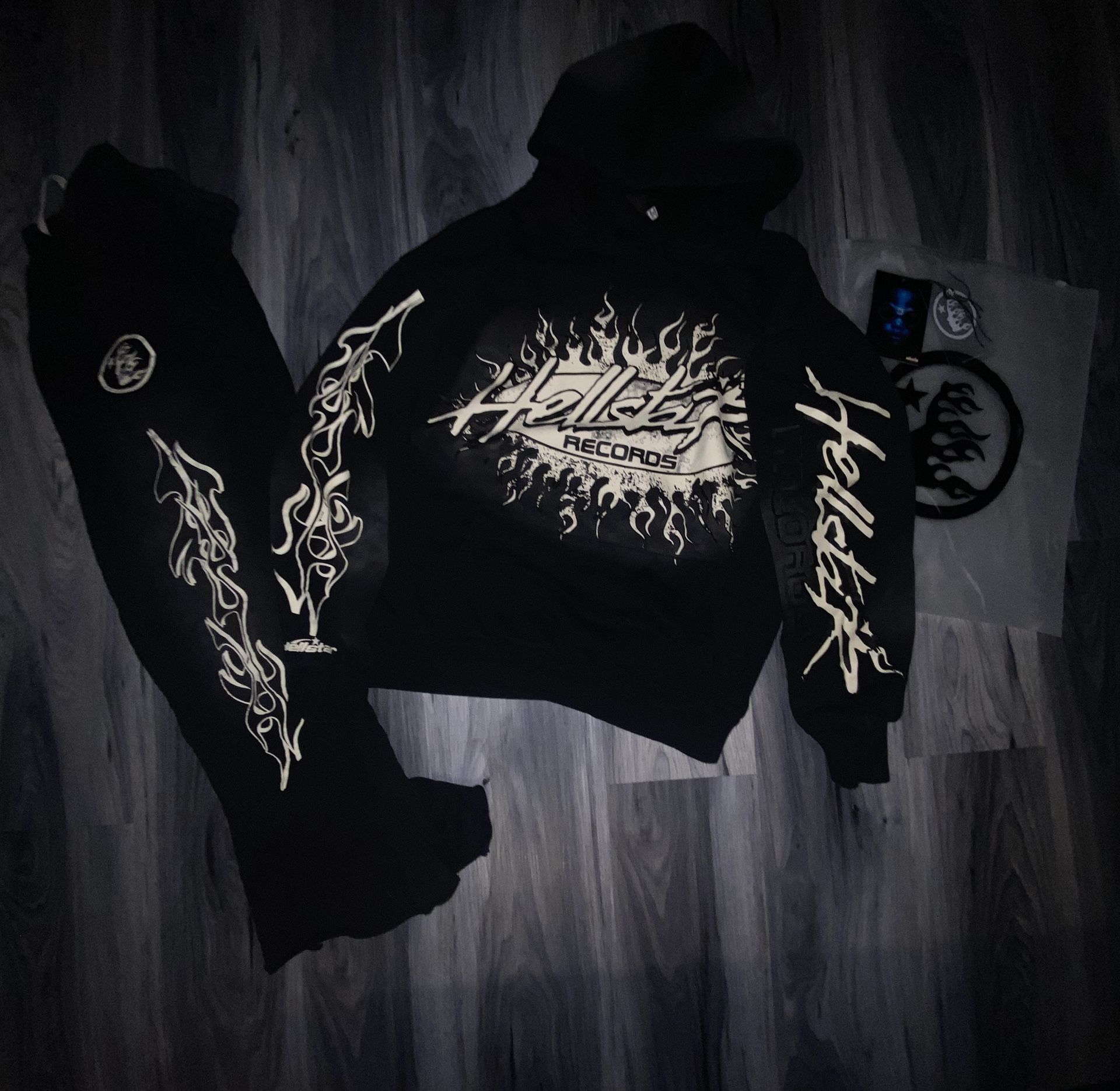 Hellstar Records hoodie + sweatpants set