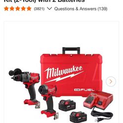 M18 FUEL 18V Lithium-Ion Brushless Cordless Hammer Drill and Impact Driver Combo Kit (2-Tool) with 2 Batteries