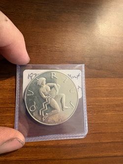 Aquarius Zodiac  sterling Silver Coin in Sleeve