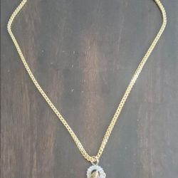 14K Gold Chain With Saint Jude