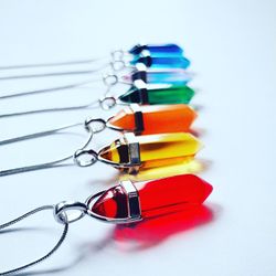 Rainbow Color Quartz Necklace