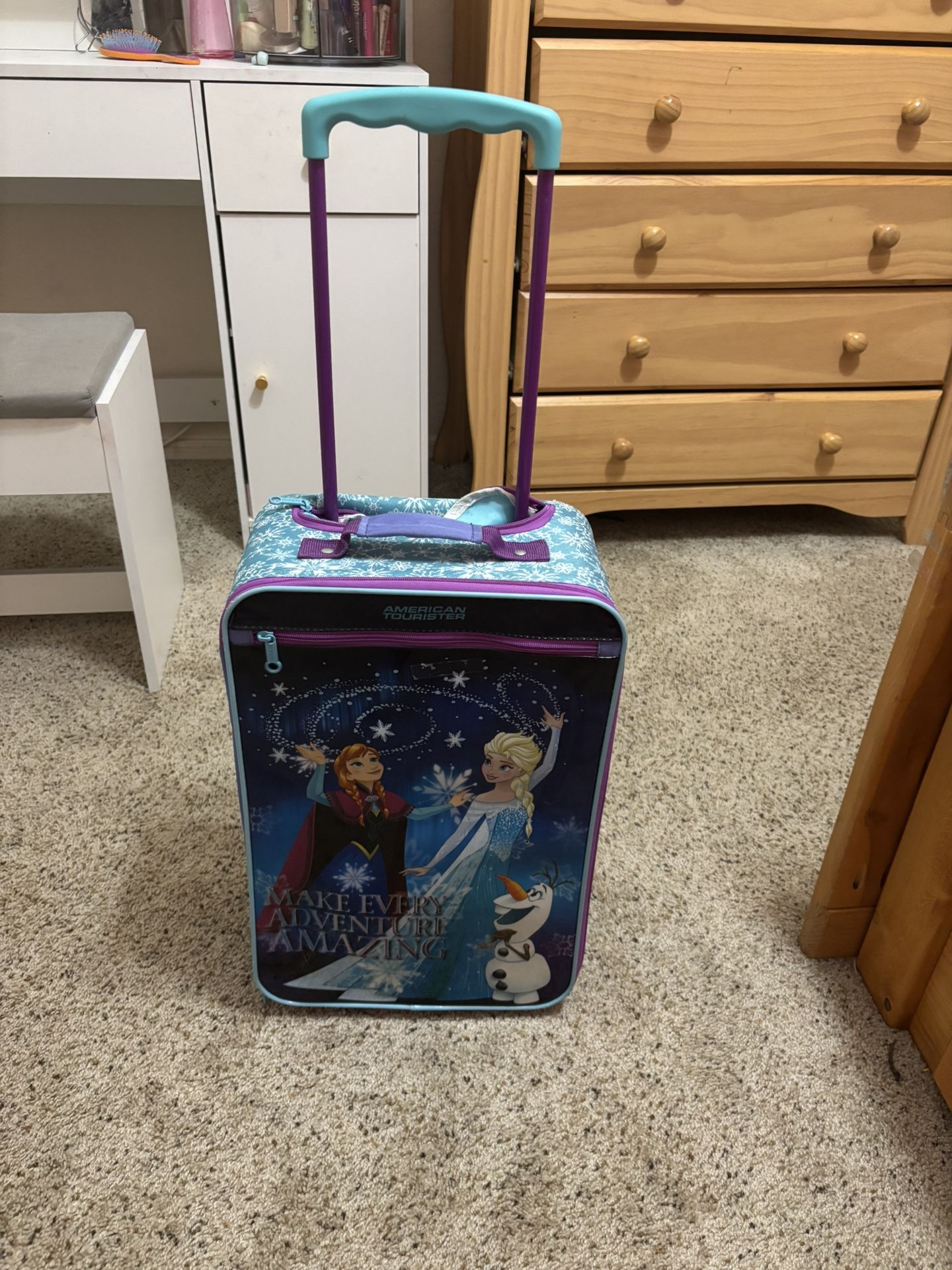 Elsa and Anna suitcase