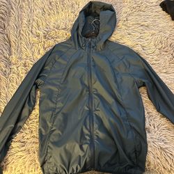 Jordan Navy Blue Windbreaker Zip Up Size Small 