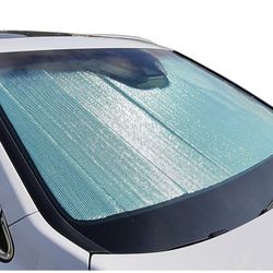 Autotech Park Foldable Sunshade Compatible with 2015-2022 GMC Canyon, Custom-fit Windshield Sun Shade