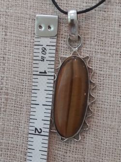 Tiger Eye 925 pendant necklace