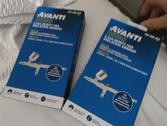 For sale or trade sealed in box Avanti Dual-Action Gravity Feed Airbrush (x2)