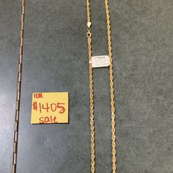10k Rope Necklace 