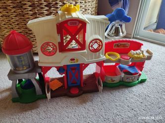 Fisher-Price Little People Caring for Animals Farm Electronic Interactive playset with Smart Stages Learning Songs for Toddlers