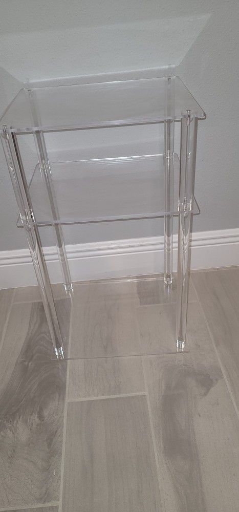 3 Tier Acrylic Tables, Display Table/Small Nightstand /Plant Table