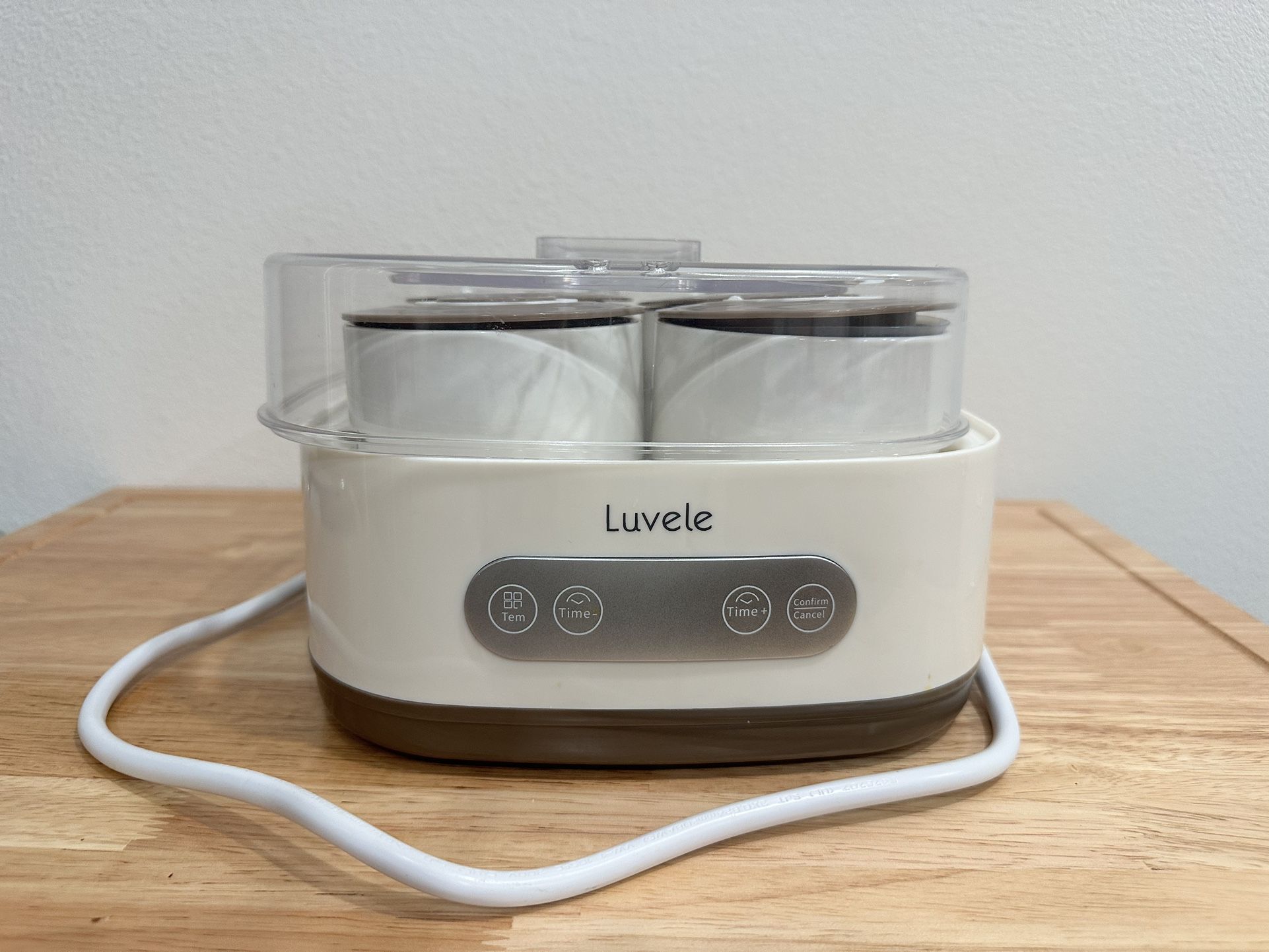 LUVELE PURE YOGURT MAKER | 4X 400ML (4X 13.5OZ.) JARS SCD & GAPS DIET | 1.5L CAPACITY