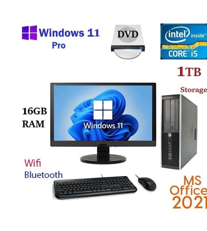 Hp Desktop PC Bundle 24in Monitor New