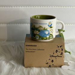 Starbucks Disney Magic Kingdom You Are Here Mini Mug Ornament