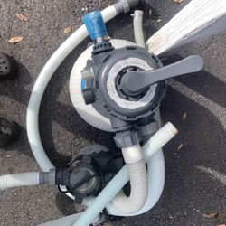 Brand new sand pump filter for 20 foot or smaller pool complete with hosesBrand new sand pump filter for 20 foot or smaller pool complete with hoses C