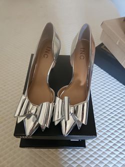 Silver heels  9.5