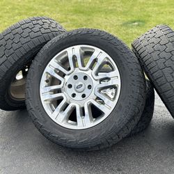 20” Ford F-150 wheels 6x135mm A/T tires Pirelli 275/55R20 F150 rims Expedition