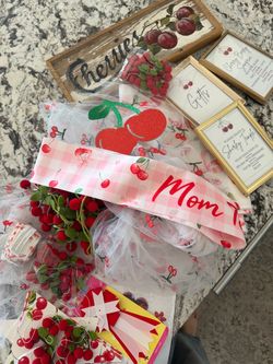 Cherry theme baby shower