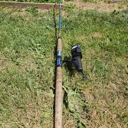 Fishing rod and reel. $25