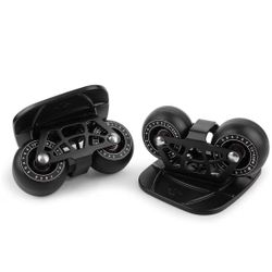 FreeSkates Portable Roller Road Drift Skates Plate, with Aluminum Alloy Deck Non-Slip, Board Split Skateboard with PU Wheels High-end Bearings