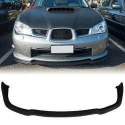 Fits 2006-2007 Subaru Impreza WRX CS2 Style Front Bumper Lip Rough Textured Surface