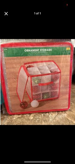 NEW - 27ct Holiday Ornament Storage Tub