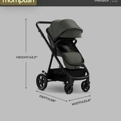 Brand New Mompush stroller In Sage 