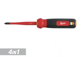 Milwaukee 4-in-1 1000V Insulated Slim-Tip Multi-Bit Screwdriver