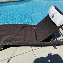 2 Chaise Lounges  Patio Chairs - Sold As A Pair Only