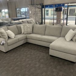 Tan Beige Sectional Couch
