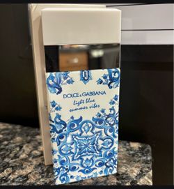 NEW DOLCE AND GABBANA LIGHT BLUE SUMMER VIBES 3.3 OZ LARGE SIZE EAU DE TOILETTE LIMITED EDITION BOTTLE $45!!!