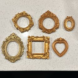 Vintage Mini Gold Picture Frames