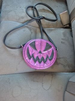 Purple  pumkin purse