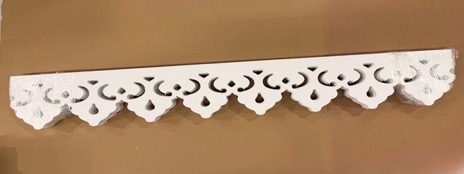 Ekena Millwork Markham 5/8 in. x 6 in. × 4 ft. White Architectural Grade PVC Running Trim