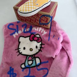 Girl Sweater & Girl Shoes Vans Size 9