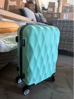 20” Suitcase Men's And Women's Suitcases, Password Boxes, Foreign Trade Overseas Trolley Cases, Caster Suitcasess Luggage(Green,20)