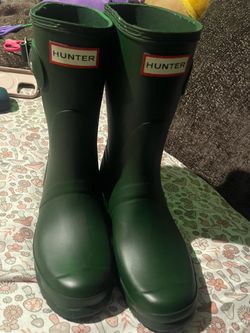Hunter Short Rain Boots Green