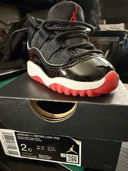 Jordan 11 Retro Low Bred Toddler Size 2C