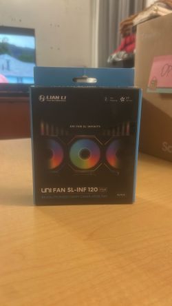 🌈 Lian Li UNI FAN SL-INF 120 RGB – Single Fan (Black) – Open Box / Lightly Used