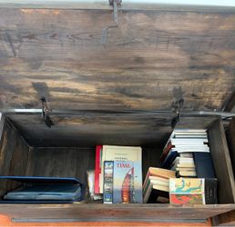Rustic Wooden Storage Chest Trunk