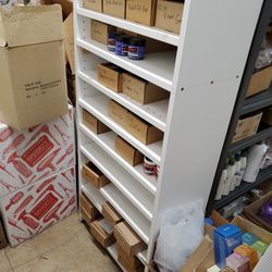 Bookcase 11 Shelves White Custom Made