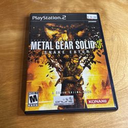 PlayStation 2 / PS2 - Metal Gear Solid 3 Snake Water