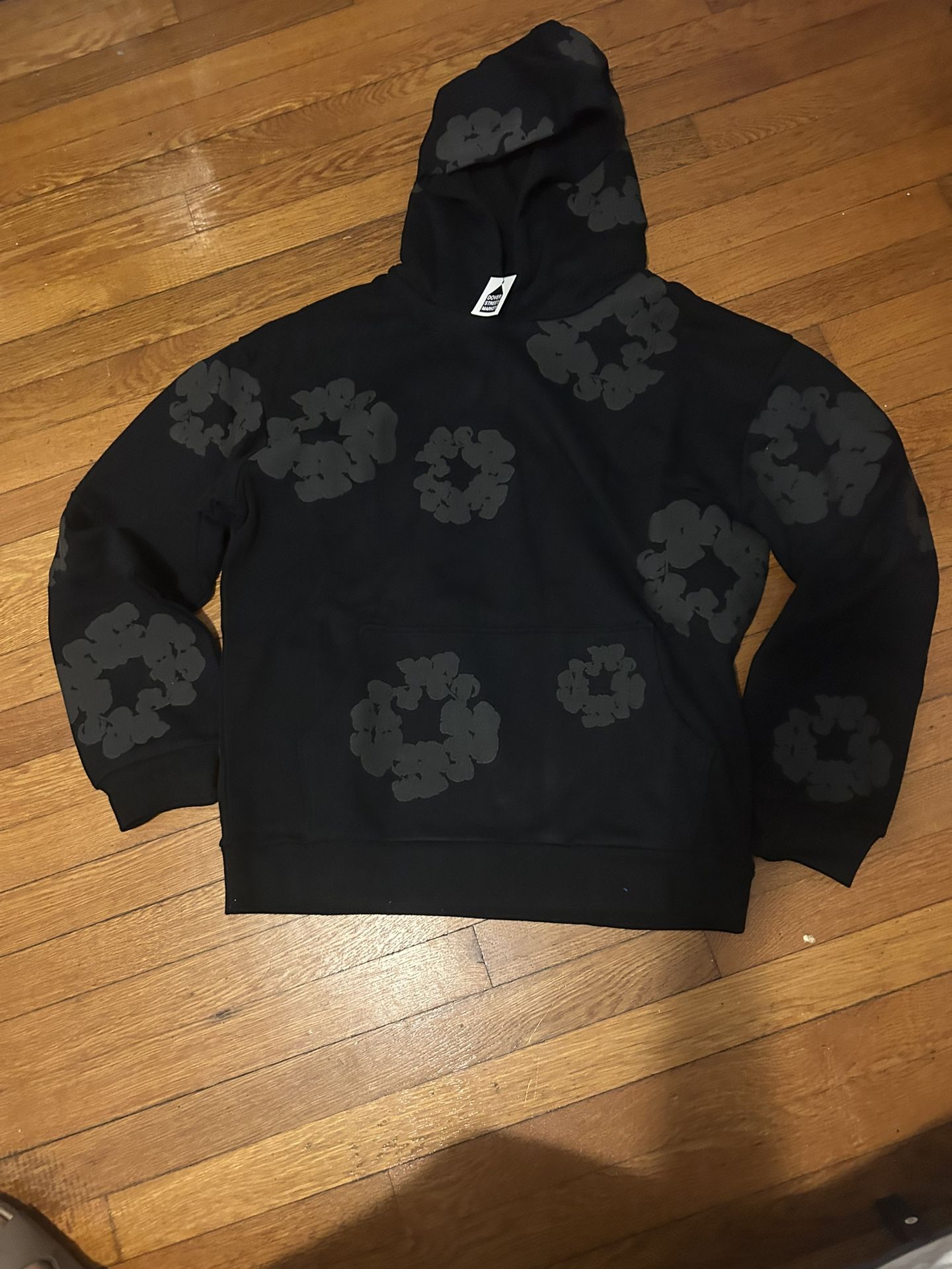 Black Denim Tear hoodie READ DESCRIPTION