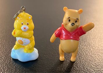 Vintage Care Bear & Disney Winnie the Pooh Figures – $15