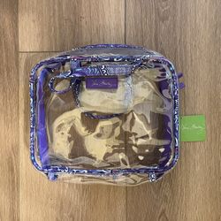 New Vera Bradley Clear Cosmetic Bag
