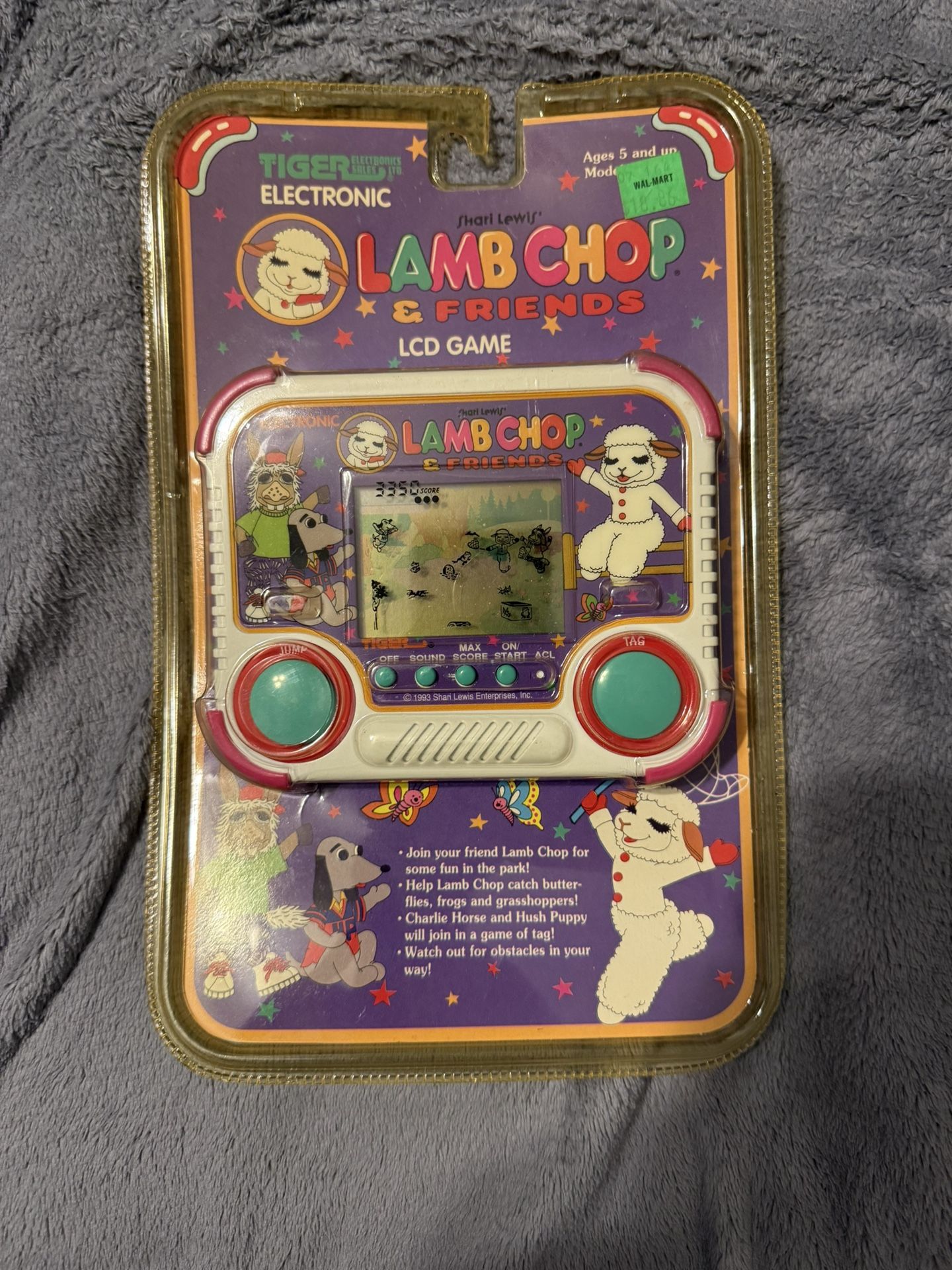 LAMB CHOP & FRIENDS Tiger Handheld Electronic LCD Game 1993 New $100 pickup in Inman SC or can ship!
