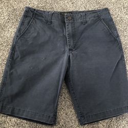 Aeropostale Men’s Classic Chino Shorts 9.5" Navy Size 32