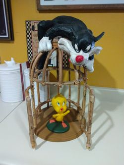 Rare Vintage Large Looney Tunes Sylvester &Tweety Bird
