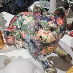 Floral Cat Figure