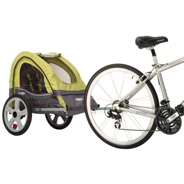 InStep Sync Singleton Bike Trailer Green Gray