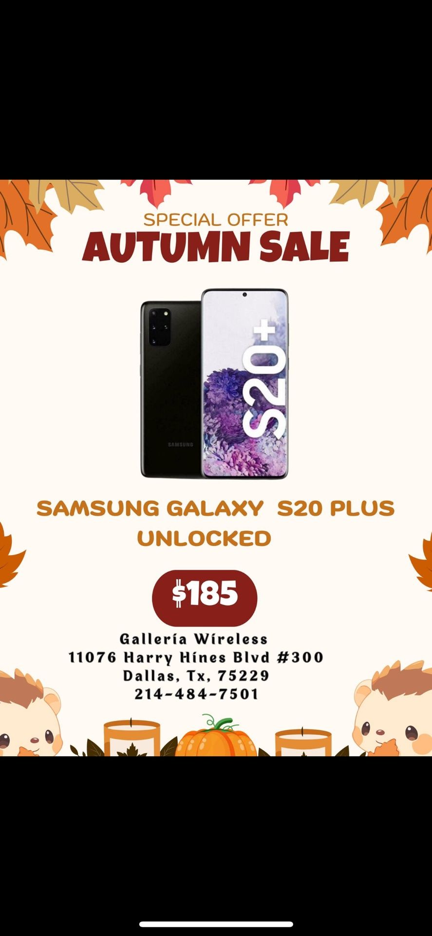 Samsung Galaxy S20 Plus 128 Gb Unlocked 