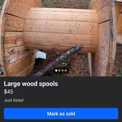 Large Wood Spools
